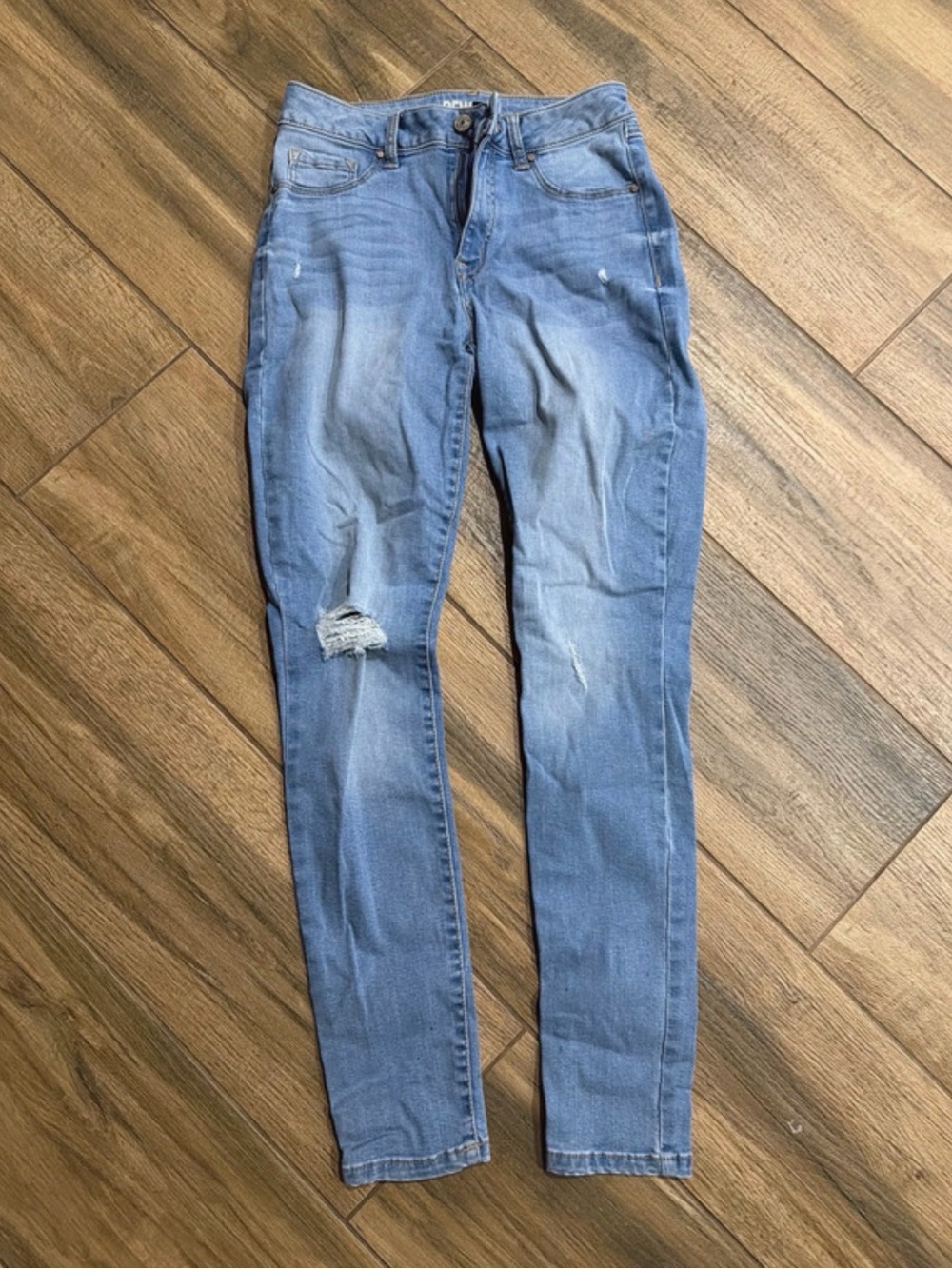 Rewash Light Blue Distressed Skinny Jeans